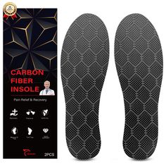 PRICES MAY VARY. 【Material Upgrading】UBARONY carbon fiber insoles are designed by a healthcare provider, engineered by a mechanical engineer, and have a 3D textured surface to help prevent sliding in the shoe. This carbon fiber sole insert is 1.3mm thick and lightweight, durable, and corrosion-free. Good stiff support and great stability for your feet, can flex some and return to its original shape. An excellent choice for foot pain sufferers. 【Doctor Recommended】 Carbon fiber shoe insert is pri Jones Fracture, Metatarsal Fracture, Hallux Rigidus, Foot Injury, Shoe Inserts, Post Op, Foot Health, Foot Pain, Health Problems