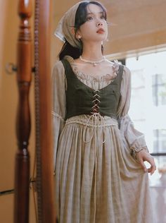 Medieval Cottagecore, Prairie Chic, Vestidos Retro, Lawn Dress, Dress Cottagecore