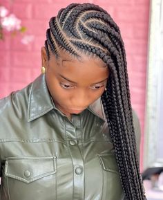 Hairstyles For Ladies Braids, Lemonade Box Braids, Black Woman Braided Hairstyles, Girlhood Painting, Corn Rows Braids Black Women, Ladies Hair Styles, Braids Lemonade, Lady Hairstyles, Ladies Hair Style