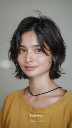 Wildly Trending: 25 Wolf Cuts for Women with Short Hair in 2024 Pixie Haircut For Round Faces Korean, Hearstyle For Short Hair, Short Hairstyle Women No Layers, Cute Woman Hairstyles, Cool Women Hairstyles, 90 Haircut Short, Short Haircuts For Women Over 40 2024, Haircuts 2024 Short, Cool Women Haircut