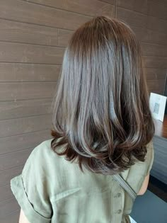 Shoulder Length Hair With Subtle Layers, Short Hair Office Hairstyles, Medium Length Haircut No Bangs, U Haircut, Rory Gilmore Hair, Straight Mid Length Hair, Office Hairstyles, Hairstyle Examples, Dark Hair With Highlights