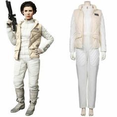 Star Wars:Leia Organa Solo Cosplay Costume Unisex Jumpsuit Vest Outfit Halloween | eBay Princess Leia Costume Diy, Star Wars Leia, Star Wars Outfit, Princess Leia Cosplay, Princess Leia Costume, Star Wars Halloween Costumes, Leia Costume, Alien Costume, Star Wars Princess Leia