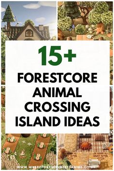 Forestcore aesthetic animal crossing island designs ideas Cottage Core Animal Crossing Island Layout, Acnh Design Ideas Cottagecore, Forest Villagers Acnh, New Animal Crossing Ideas, Acnh Cottagecore Guide, Island Designs Animal Crossing, Acnh Forestcore Farm, Acnh Villagers Homes Layout Cottagecore, Animal Crossing Core Themes