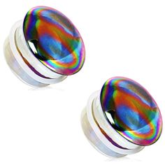 PRICES MAY VARY. STYLE: Glass Aurora Rainbow Single Flare Plug Gauges with Clear Silicone O-Ring MATERIAL: glass SIZES AVAILABLE: from 4GA (5mm) to 7/8" (22mm) SOLD AS A PAIR Best Friend Images, Jewelry Glass, Body Jewelry Piercing, Gauges Plugs, Body Piercing Jewelry, Piercing Jewelry, O Ring, Body Jewelry, Shoes Jewelry