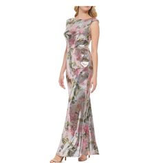 A Gorgeous Elegant And Classy Dress . Be The Best-Dressed Pick At Your Next Formal Function In Eliza J's Floral-Sequined Gown. Floor-Length Formal Dress Hidden Back Zipper Boat Neckline; Gown Silhouette Size & Fit Approx. 59 Inches Long From Center Back Neck To Hem. Length Is Based On Size 8 Waist 14 “ Hips 19” Pit To Pit 17” Material & Care Shell: Polyester/Spandex; Lining: Polyester Machine Washable Item Is New With Tags Attached Fitted Sleeveless Embellished Maxi Dress, Sleeveless Maxi Dress For Evening Holiday Events, Sleeveless Maxi Dress For Evening Holiday, Sleeveless Holiday Cocktail Maxi Dress, Floral Print Sleeveless Evening Dress For Party, Spring Sleeveless Sequin Evening Dress, Glamorous Fitted Floral Print Evening Dress, Sleeveless Floral Print Evening Dress, Fitted Sleeveless Floral Print Evening Dress