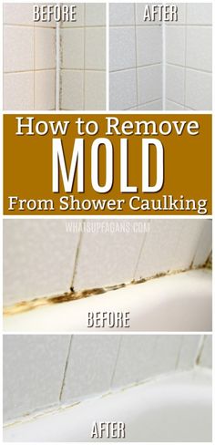 how to remove mold from shower caulking