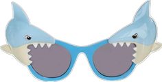 Playful Blue Tinted Sunglasses, Playful Blue Sunglasses With Uv Protection, Light Blue Sunglasses With Uv Protection For Beach, Fun Blue Tinted Sunglasses, Blue Tinted Fun Sunglasses, Blue Fun Sunglasses With Tinted Lenses, Fun Blue Sunglasses For The Beach, Fun Blue Polarized Sunglasses, Plastic Sunglasses