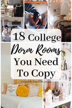 College Dorm Room Ideas, Dorm Room Necessities, Cheap Dorm Decor, Student Dorm, Dorm Room Hacks, Dorm Room Storage, Dorm Diy, Dorm Room Diy