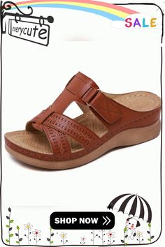 Women's Sandals Summer Wedges Shoes Open Toe Slip On Comfy Slippers Solid Color Buckle Beach Sandals for Women Brown Toe Post Wedge Sandals For Vacation, Adjustable Brown Slip-on Wedge Sandals, Summer Vacation Slippers With Buckle Closure, Brown Slip-on T-strap Sandals For Summer, Brown Toe Post Footbed Sandals For Summer, Summer Wedge Sandals With Buckle Closure, Slip-on, Brown Open Toe T-strap Sandals, Brown Toe Post Wedge Sandals For Beach, Brown Comfy Open Toe T-strap Sandals