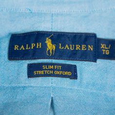 description: Ralph Lauren is a favorite when it comes to effortless dressing. This blue shirt comes made from a cotton blend and features sharp collars, front button fastenings, and long sleeves. It will look best with dark-hued trousers and smart monk loafers..gender: Men.includes: The Luxury Closet Packaging.Size: EXTRA LARGE.Fabric: Cotton.Composition: 98% Cotton, 2% Elastane.Dimensions: Collar: 18'; Chest: 48'; Sleeve Length: 27'; Length: 32.5'.Occasion: Formal.Closure: Buttoned.Condition:.Good.This item is in good condition with minor marks on the neckline and negligible pilling throughout. Blue Polo Collar Workwear Shirt, Blue Polo Collar Shirt For Work, Light Blue Cotton Polo Shirt, Ralph Lauren Blue Polo Collar Shirt, Ralph Lauren Cotton Polo Shirt, Ralph Lauren Blue Polo Shirt, Ralph Lauren Blue, Luxury Closet, Oxford Shirt