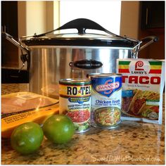 ingredients for mexican soup in front of an instant pot