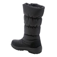 Estilo Flexus: ASHEVILLE


 Bota de nailon resistente al agua para clima frío que presenta una cremallera frontal con un diseño de costura fruncido en la caña con un cálido forro tipo sherpa en una cómoda suela utilitaria.


 Parte superior: nailon.


 Forro: sherpa


 Plantilla: Textil


 Suela: TPR


 Cierre: Cremallera


 Altura del Tacón: 2 1/4"


 Altura de la Plataforma: 1 1/8"


 Altura del eje: 11"


 Circunferencia: 14"-18 1/2"


 Características:


 - Comodidad, Plantilla acolchada, Plantilla extraíble, Apto para veganos, Impermeable Waterproof Nylon Boots With Round Toe, Functional Winter Boots For Cold Weather, Weatherproof Nylon Boots For Cold Weather, Weatherproof Nylon Boots, Waterproof Nylon Boots For Cold Weather, Black Nylon Boots For Outdoor Use, Black Nylon Boots For Outdoor, Winter Waterproof Insulated Boots, Functional Waterproof Winter Boots For Cold Weather