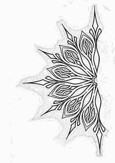 a black and white drawing of a flower