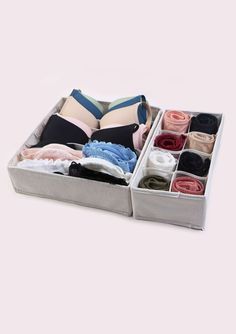 Introducing the perfect solution for organizing your underwear and intimate clothing items - HSIA Underwear Organizer! Say goodbye to messy drawers and piles of underwear cluttering your closet. Our organizer is designed to simplify your daily routine and keep your underwear collection neat and tidy. Intimates Organization, Bra Drawer Organization, Bra Organization Ideas Dresser Drawers, Intimates Drawer Organization, Organising Bra Drawer, Bra Organization, Measure Bra Size, Declutter And Organize, Minimiser Bra