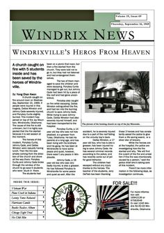 the front page of winddrix news, featuring an image of a house and clock