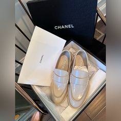 Light Beige,Size38 Chanel Loafers, Chanel Shoes, Light Beige, Moccasins, Limited Time, Loafers, Chanel, Women Shoes, Cream