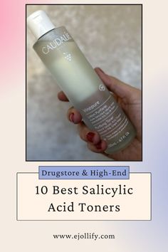 As the most popular member of the beta hydroxy acid family, salicylic acid toners deserve your attention. It's one of the very few ingredients that can penetrate your skin. By exfoliating the skin, it keeps your pores clean and keeps blemishes and blackheads at bay. Salicylic acid toner helps with all that is related to oily skin, if not more. If you haven't been using this magic ingredient, we've found the best salicylic acid toners from drugstore to high end. Toner with salicylic acid, salicylic acid toner benefits, salicylic acid toner pads, how to use salicylic acid toner, when to use salicylic acid toner Toner Benefits, Clear Smooth Skin, Toner Pads, Grape Water, Thermal Spring, Enlarged Pores, Clean Pores, Gentle Exfoliator, Smoother Skin