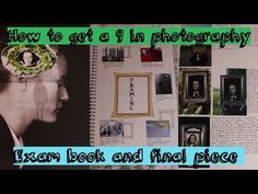 an open book with pictures on it and the words how to get a in photography