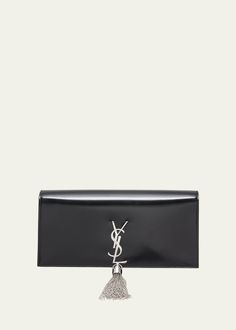 Get free shipping on Saint Laurent Kate YSL Tassel Clutch Bag at Bergdorf Goodman. Shop the latest luxury fashions from top designers. Clutch Outfit, Ysl Kate, Dream Products, Ysl Clutch, Bergdorf Goodman, Top Designers, Dream Closet, Clutch Bag, Tassels