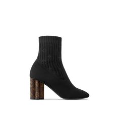 Silhouette Ankle Boot - Women - Shoes | LOUIS VUITTON ® Workwear Aesthetic, Model Features, Louis Vuitton Official, Louis Vuitton Shoes, Designer Boots, Dream Car, Fashion Books, Womens Boots Ankle, Black Stretch