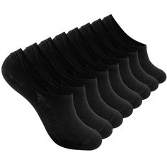 PRICES MAY VARY. 8 pairs black no show socks womens, short no slip low cut socks, invisible liner socks for women SIZE - These no show socks fit US women's shoe sizes 6-9; COLOR - 8 pairs black MATERIAL - These no show socks are made of 65% Cotton, 20% Polyester, 15% Spandex. Very thin, breathable, soft and comfortable DESIGN - These no show socks have 3 wave-shaped non-slip silicon heel grips to prevent these socks from sliding down SUITABLE - No show and low-cut invisible design suitable for m Socks Womens, Low Cut Socks, Heel Grips, Socks For Women, Comfortable Design, Black Socks, Liner Socks, No Show Socks, Socks And Hosiery