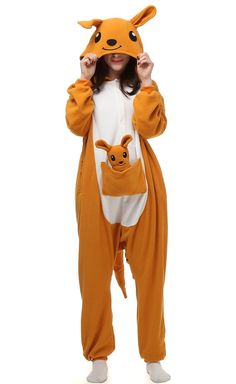 PRICES MAY VARY. Style: Kangaoo onesie is so cute,with a animal tail, eyes and nose,make you look like a real animal. Design：Special kangaoo cartoon design and vivid image makes you stylish and adorable. Perfect gift for your family and friends. Occasion： Multi-functional kangaroo onesie, suitable for Party, Halloween, Christmas, carnival, cosplay costumes, pajamas, home wear, birthday, home wear, New Year, etc Size： S fit for height from 4'9''-5'3'' (146cm-159cm), M fit for height from 5'3''-5' Morrigan Cosplay, Pyjamas Onesie, Animal Halloween Costumes, Animal Onesie, Animal Pajamas, Unisex Pajamas, Footie Pajamas, Women Cosplay, Unisex Onesies