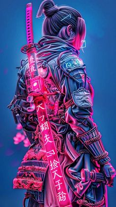 🔥! Wallpaper For Ios, Ronin Samurai, Cyberpunk Female, Science Fiction Artwork, Samurai Wallpaper, Wallpaper Iphone Disney Princess, Samurai Artwork, Live Screen Wallpaper