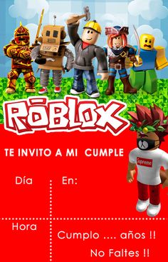 a poster for roblox, an animated video game