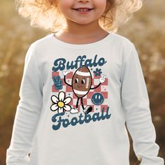 .: 100% combed, ring-spun cotton .: Light fabric .: Toddler unisex fit .: Tear away label White Mascot Top For Football Season, Long Sleeve Cotton T-shirt For Football Season, Long Sleeve Screen Print T-shirt For Game Day, Long Sleeve T-shirt For Football Season, Long Sleeve Tops For Football Season Fan Merchandise, Long Sleeve Tops For Football Season, Team-colored Long Sleeve T-shirt For Game Day, School Spirit Long Sleeve Tops For Football Season, Team Spirit Long Sleeve Tops For School