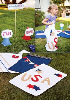 12 Backyard Games for the Best 4th of July Party! - Six Clever Sisters July Activities, Gunny Sack, Sack Race, Relay Races, Games Diy, July Ideas