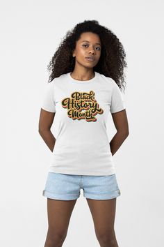 Visit my shop for more captivating designs! https://www.etsy.com/ca/shop/DigitalPrintApparel Black History Month Shirt, Black History Shirt, Black History Month, African American, Africa, African, Black History, Retro 90s  Black Pride Shirt Please visit my shop for more Black History themed apparel https://www.etsy.com/ca/shop/DigitalPrintApparel?ref=seller-platform-mcnav&section_id=40009366 Celebrate Black History Month in style with shirts and clothing from Positive Promotions. Our collection Melanin Shirt, Comfortable Hoodies, Horror Movie Shirts, Sweet Shirt, Pride Gifts, Black Pride, Tees For Women, Black Excellence, Retro 90s