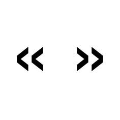 two arrows pointing in opposite directions on a white background