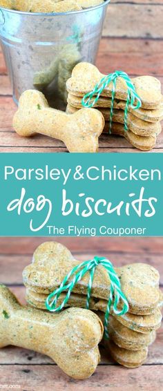 parsley and chicken dog biscuits are the perfect treat for dogs to eat