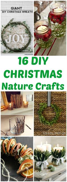 16 diy christmas nature crafts that are easy to make and great for the holiday season