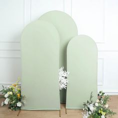 Set of 3 | Matte Sage Green Spandex Fitted Chiara Backdrop Stand Cover For Round Top Green Backdrops Wedding, Sage Backdrop Wedding, Sage Centerpieces Wedding, Sage Green Wedding Backdrop, Retreat Decorations, Backdrop Design Ideas, Sage Green Backdrop, Brand Anniversary, Baby Shower Verde