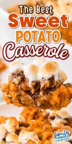 the best sweet potato casserole recipe on a spoon