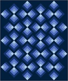 an abstract blue pattern with squares and rectangles on a black background stock photo