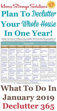 what to do in december 2016 with the text plan to dellutter your whole house in one year