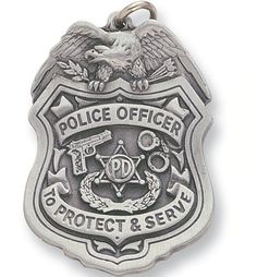 a police badge with an eagle on it