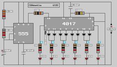 an electronic circuit diagram showing the current voltages and power source for this device, it is