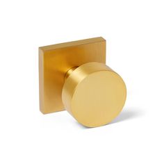 an image of a brass door knob on a white background