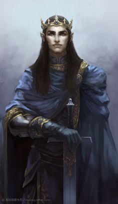 Coronation Dnd King, Fey King, Elven Noble, Male Elf Art, Fantasy Prince, Rpg Wallpaper, Male Elf, Elf King