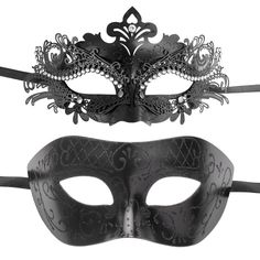 PRICES MAY VARY. One size fits most. Comfortable, Lightweight, Universal-fitting design. Size: The Metal mask is about (W*H)18*10CM/7.1''*3.9'',The Plastic mask is about (W*H)17*10CM/6.7*3.9'',One size fits all, for man and women. Couples masks: 2 Pack masks, Made of Eco-friendly plastic, it can be easily adjusted to your face,The Ribbon allows you to adjusts the mask flexibly to the head and makes you feel comfortable. one is Antique look high quality Halloween costume cosplay mask for man and Masquerade Party Themes, Vampire Masquerade, Plastic Mask, Metal Mask, Halloween Costume Mask, Cosplay Mask, Ball Mask, Ball Wedding, Party Mask