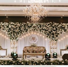 an image of a stage set up for a wedding