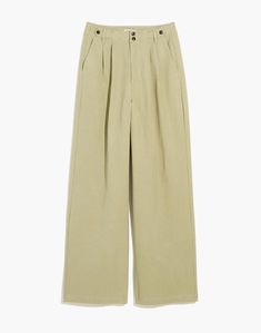 Khaki Wide Leg Pants With Button Closure, Linen Wide Leg Pants With Belt Loops For Work, Summer Wide-leg Chinos For Workwear, Wide-leg Chinos For Summer Workwear, High Waist Cotton Wide Leg Pants For Daywear, Relaxed Fit Wide Leg Pants With Button Closure, Linen Bottoms With Button Closure For Work, High-waisted Linen Wide Leg Pants For Daywear, Wide-leg Khaki Chinos For Workwear