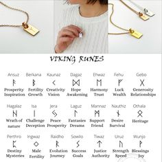 a woman wearing a white sweater and gold necklace with the names of her zodiac signs on it