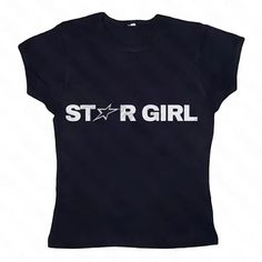 star girl graphic tee boogzel clothing Aesthetic Graphic Tees, Baby Tee Aesthetic, E Girl Clothes, Graphic Baby Tee, Baby Graphic Tees, Baby Tees Y2k, Cute Lazy Day Outfits, E Girl, Lazy Day Outfits