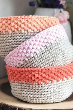 crochet basket pattern Crochet Storage Baskets Free, Spike Stitch, Quick Crochet Projects, Crochet Storage Baskets, Modern Texture, Crochet Patterns Free Beginner, Cozy Crochet Patterns, Crochet Storage, Crochet Basket Pattern