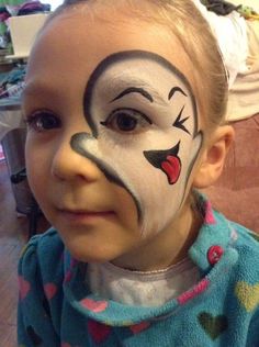 Cute Ghost Face, Ghost Face Paint, Face Paint Halloween, Kids Halloween Face, Face Painting Halloween Kids, Easy Halloween Face Painting, Halloween Face Painting, Halloween Makeup For Kids, Maquillage Halloween Simple