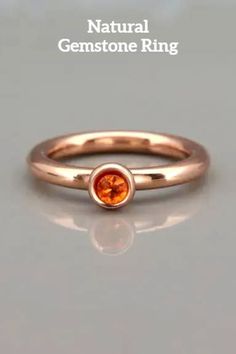 Lovely Natural Orange Sapphire September birthstone ring, Solid 14k Rose Gold Orange Sapphire Stack Ring, Something orange for bride. This ring is a delicate and beautiful orange sapphire ring.You can wear the ring on its own or to stack it with other rings. This intense ring will add a stylish luxury touch to your look. Orange Birthstone Ring As A Gift, Rose Gold Sapphire Birthstone Ring, Rose Gold Sapphire Promise Ring With Birthstone, Orange Birthstone Ring As Gift, Orange Birthstone Jewelry For Promise Ring, Minimalist Rose Gold Sapphire Ring Birthstone, Orange Gemstone Accented Ring, Orange Sapphire Ring In 14k Gold For Gift, Elegant Orange Multi-stone Rings